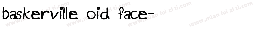 baskerville oid face字体转换